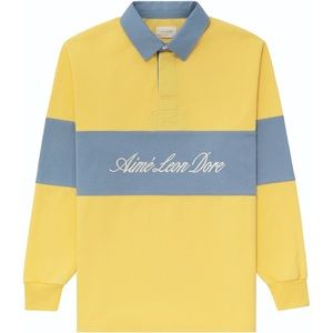 Aimé Leon Dore Script Paneled Polo Rugby Shirt